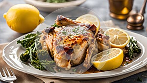 Lemon Garlic Roasted Chicken Thighs