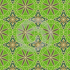 Lemon Green Vector Seamless Pattern