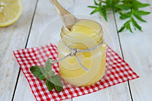 Lemon homemade curd