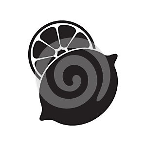 Lemon icon illustration isolated vector sign