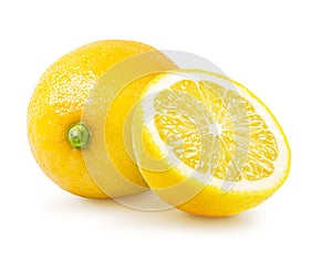 Lemon isolated on white