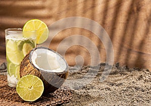 Lemon Juice and Coconut juice - Citrus Ã— limon