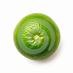 lemon lime isolate ,white background - generative Ai illustration
