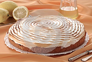 Lemon meringue cake