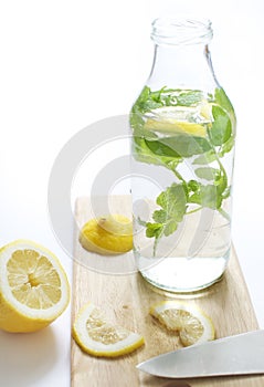 Lemon mint water