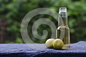 Lemon oil for massage and spa relex