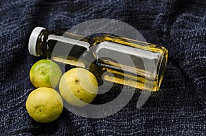 Lemon oil for massage and spa relex