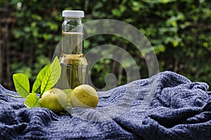 Lemon oil for massage and spa relex