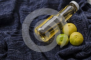 Lemon oil for massage and spa relex