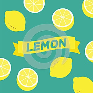 Lemon pattern illustration vector. lemon background abstract. Ye