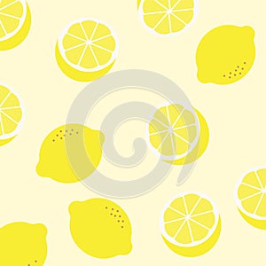 Lemon pattern illustration vector. lemon background abstract. Ye