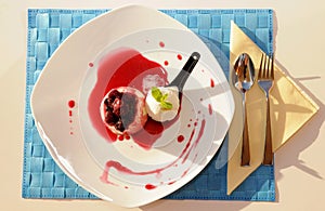 Lemon, Raspberry and Vanilla - Dessert - Food