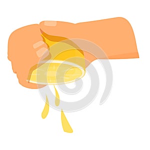 Lemon sauce icon cartoon vector. Pasta bakery