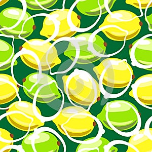 Lemon seamless pattern