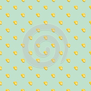 Lemon seamless pattern. Vegan organic eco fruit background. vector illustration