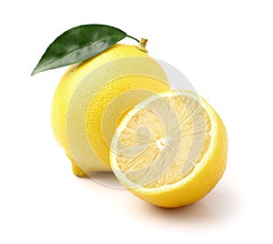 Lemon with slice