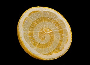 Lemon slice isolated