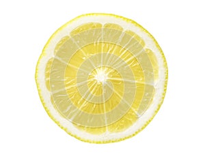 Lemon slice isolated