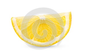 Lemon slice isolated on white