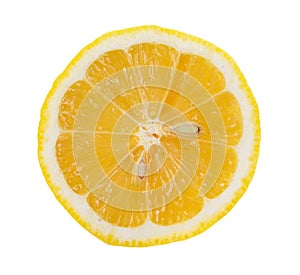 Lemon slice saved with clipping path