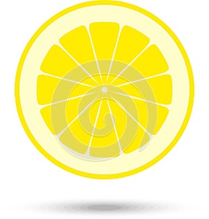 Lemon slice. Vector Illustration