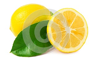 Lemon and sliced half