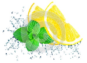 Lemon splash water