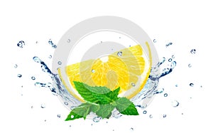 Lemon splash water
