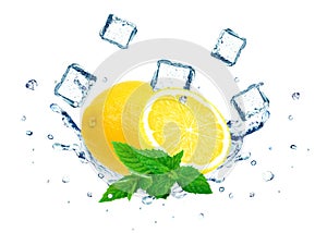 Lemon splash water