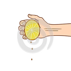 Lemon squeeze photo