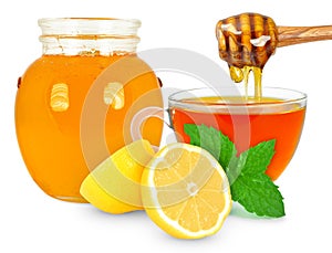 Lemon tea with honey