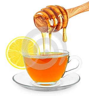 Lemon tea with honey