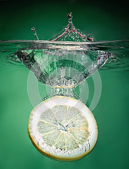 Lemon into water