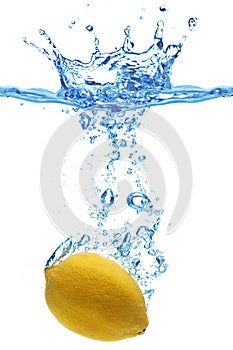 Lemon in water