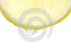 Lemon with water drop