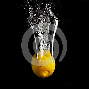 Lemon in water