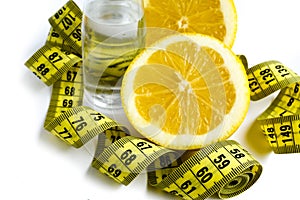 Lemon and water for slenderness slim