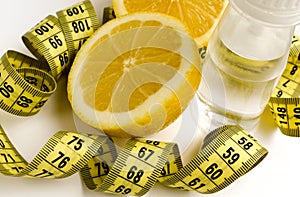 Lemon and water for slenderness slim