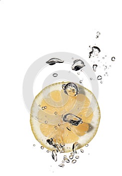 Lemon water splash