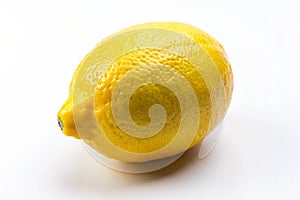 Lemon on white