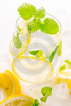 Lemonade drink in a glass