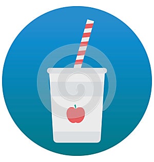 Lemonade isolated vector icon which can be easily edit or modified