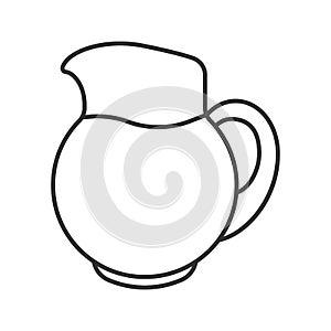 Lemonade jug linear icon