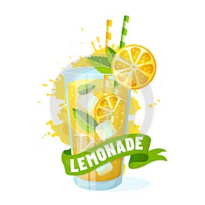 Lemonade - vector illustration isolated on white background