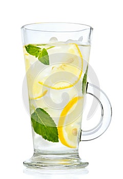 Lemonade, water with lemon photo