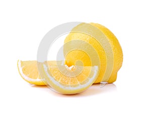 lemonds on the white ground