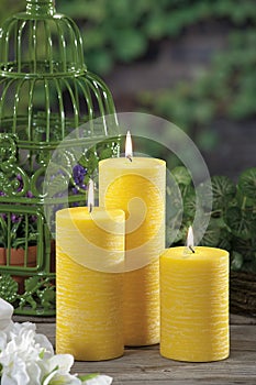 Lemongrass candles for mosquito's