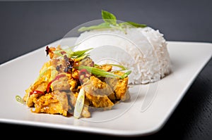 Lemongrass chicken dish