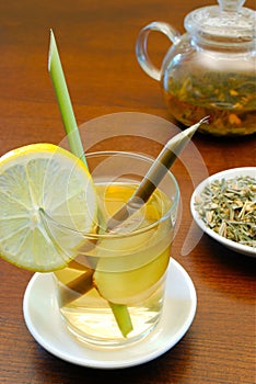 Lemongrass and ginger herbal tea