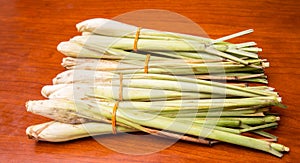 Lemongrass On Wooden Surface II